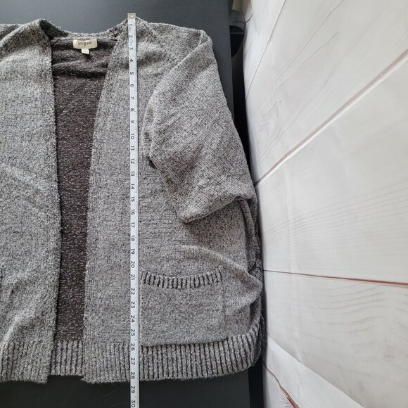 Umgee USA Cardigan Sweater, Women’s L, Gray, Open Front, 2 Front Pockets, EUC - Picture 10 of 10